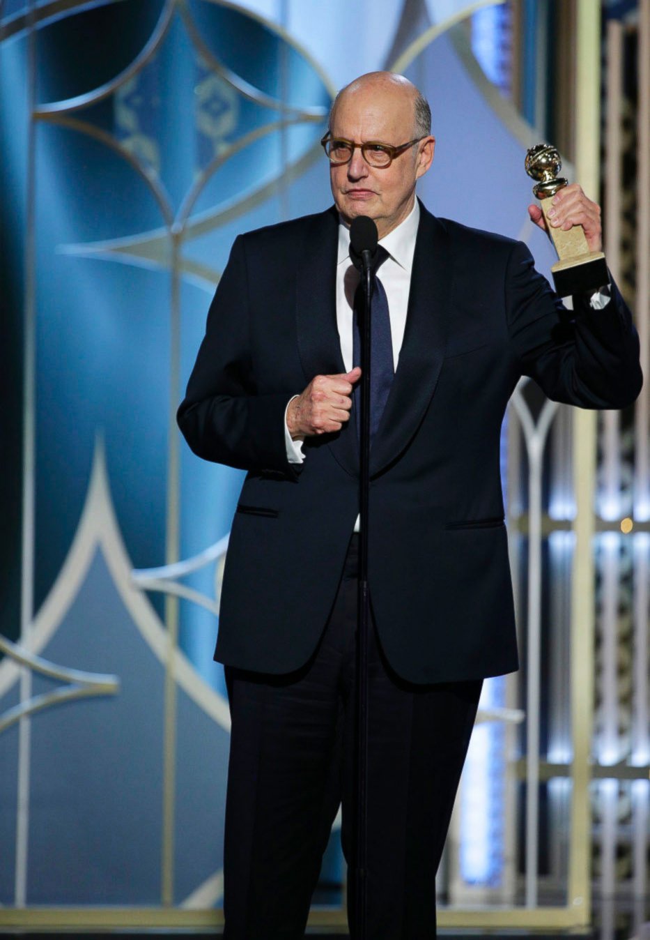 PHOTO: Jeffrey Tambor accepts the award for best actor in a TV series, comedy or musical for his role in "Transparent", at the 72nd Annual Golden Globe Awards, Jan. 11, 2015, at the Beverly Hilton Hotel in Beverly Hills, Calif. 