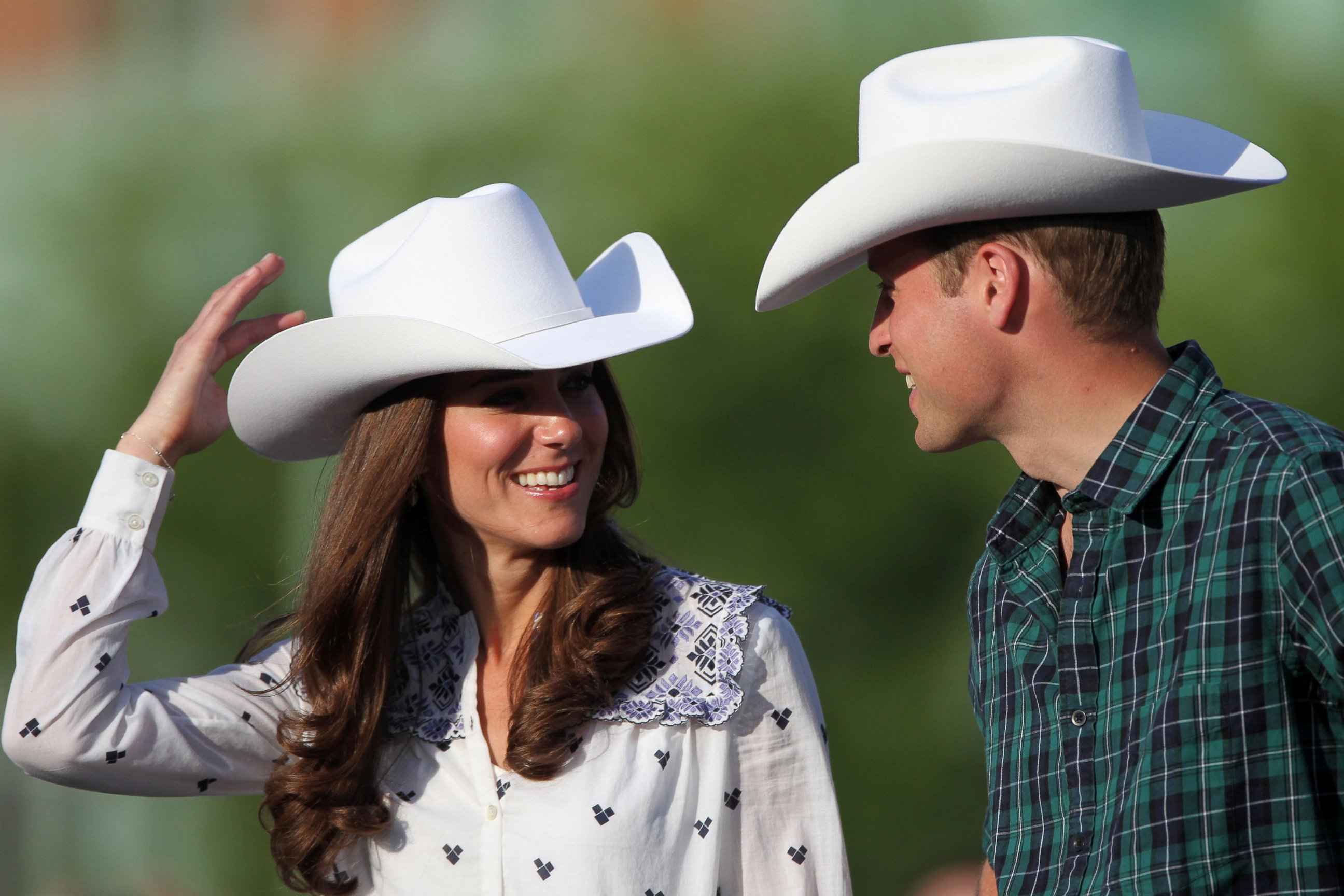 PHOTO: Catherine, Duchess of Cambridge, and William, Duke of Cambridge arrive at BMO Centre to watch the Calgary Stampede, July 7, 2011, in Calgary, Alberta, Canada.