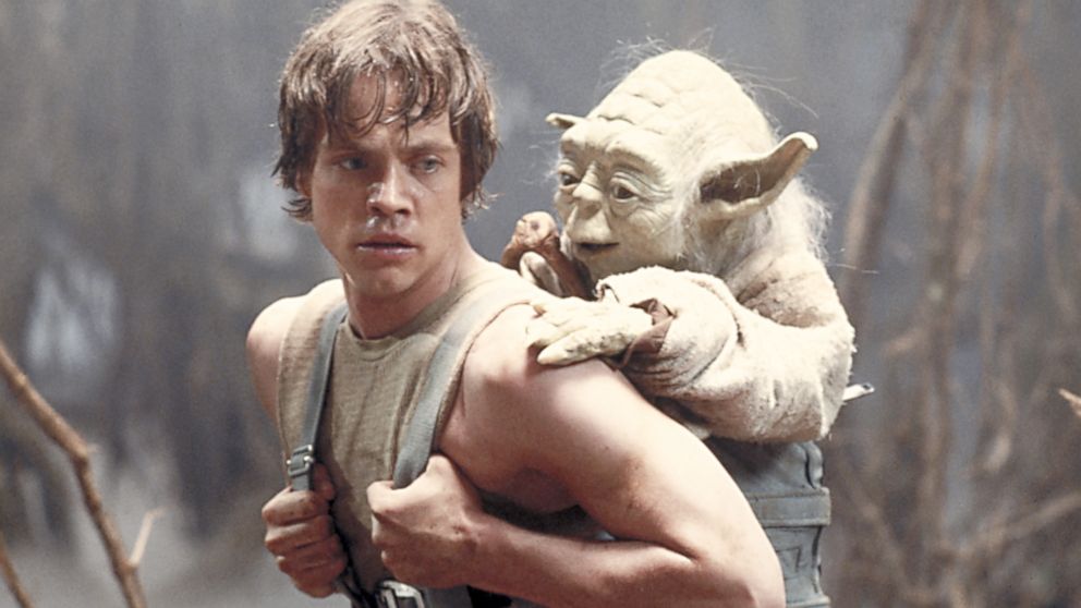 PHOTO: Mark Hamill is seen as Luke Skywalker with the character, Yoda, in a scene from the 1980 movie "Star Wars Episode V: The Empire Strikes Back."  