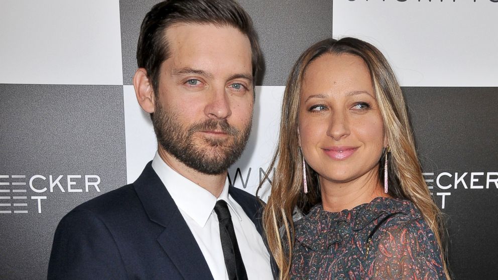 Tobey Maguire and Jennifer Meyer arrives at the "Pawn Sacrifice" Los Angeles Premiere held at the Harmony Gold, Sept. 8, 2015. 