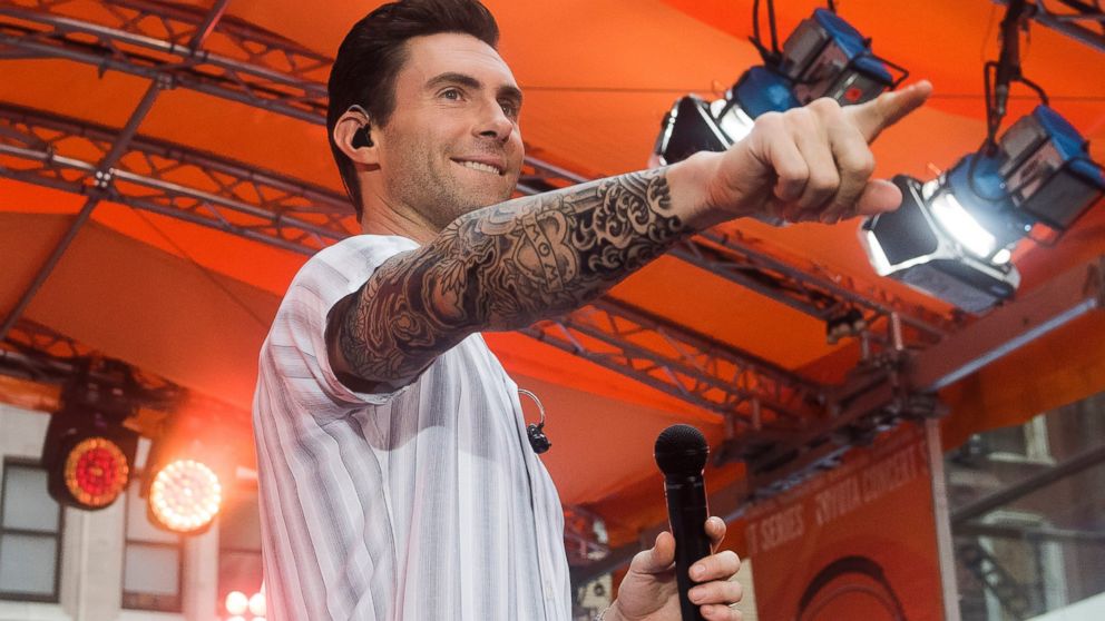 Adam Levine from the band Maroon 5 performs on NBC's "Today" show in New York, Sept. 1, 2014.
