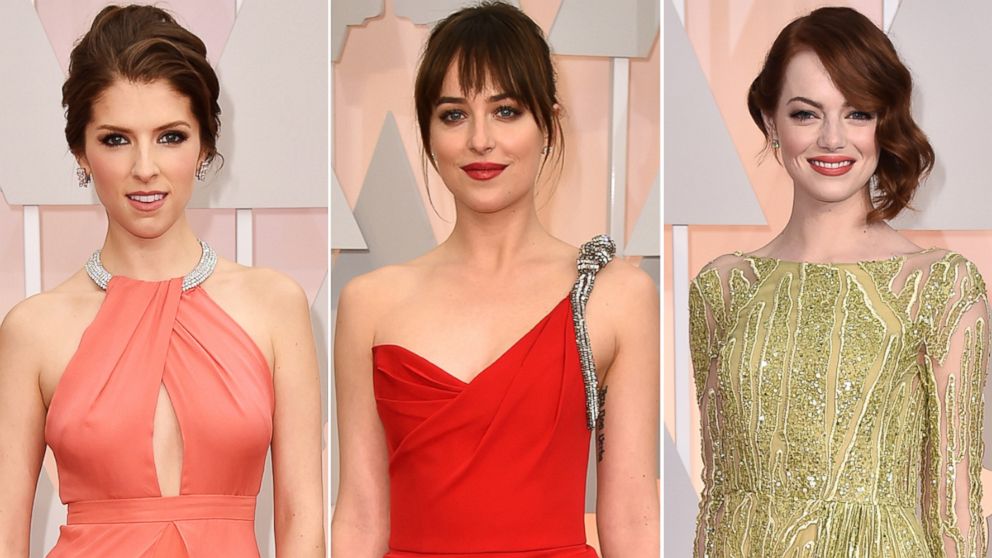 Here's how you can reproduce the Oscars red carpet looks of Anna Kendrick, Dakota Johnson and Emma Stone without breaking the bank.