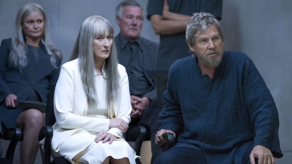 Meryl Streep, left, and Jeff Bridges in a scene from "The Giver." 