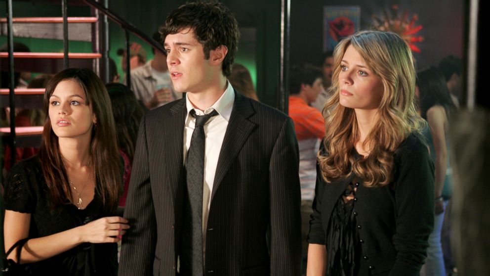 Rachel Bilson, left,  Adam Brody and Mischa Barton are seen in a scene from 'The O.C.' 