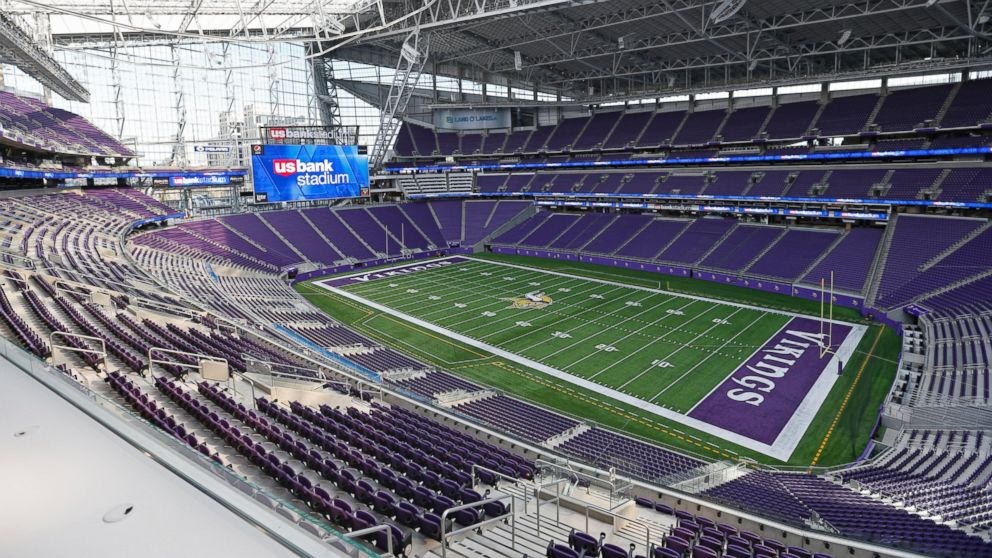 NFL - Field view of the Minnesota Vikings new stadium.