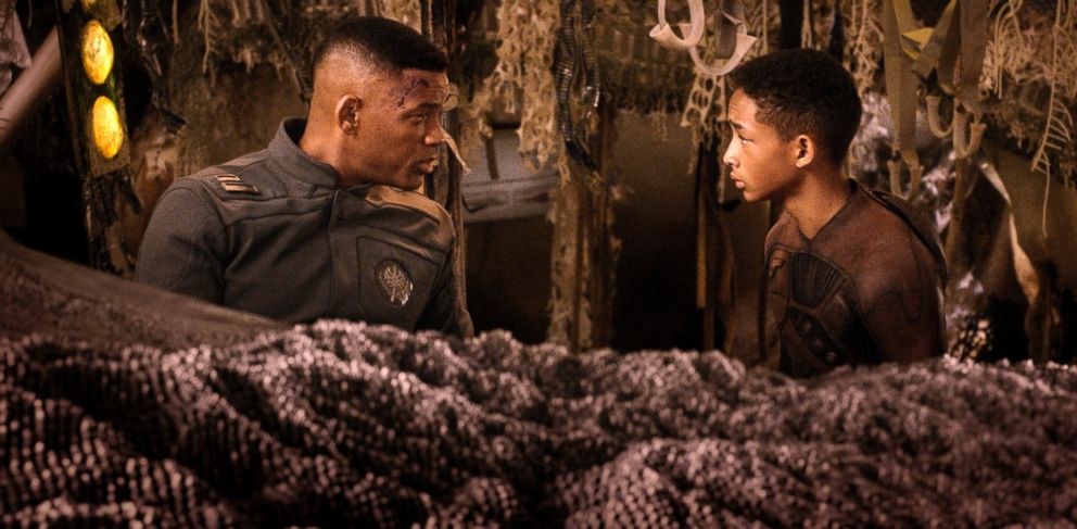 PHOTO: This film publicity image released by Sony-Columbia Pictures shows Will Smith, left, and Jaden Smith in a scene from "After Earth." 
