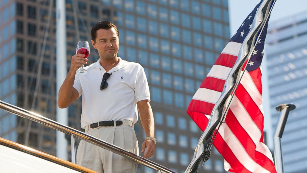 In this file photo, Leonardo DiCaprio as Jordan Belfort is pictured in a scene from "The Wolf of Wall Street." 