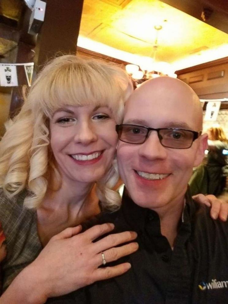 PHOTO: Bride Corinne Sullivan with her fiance Tim Lydon at her March 9, 2018 bridal shower in Chicago.
