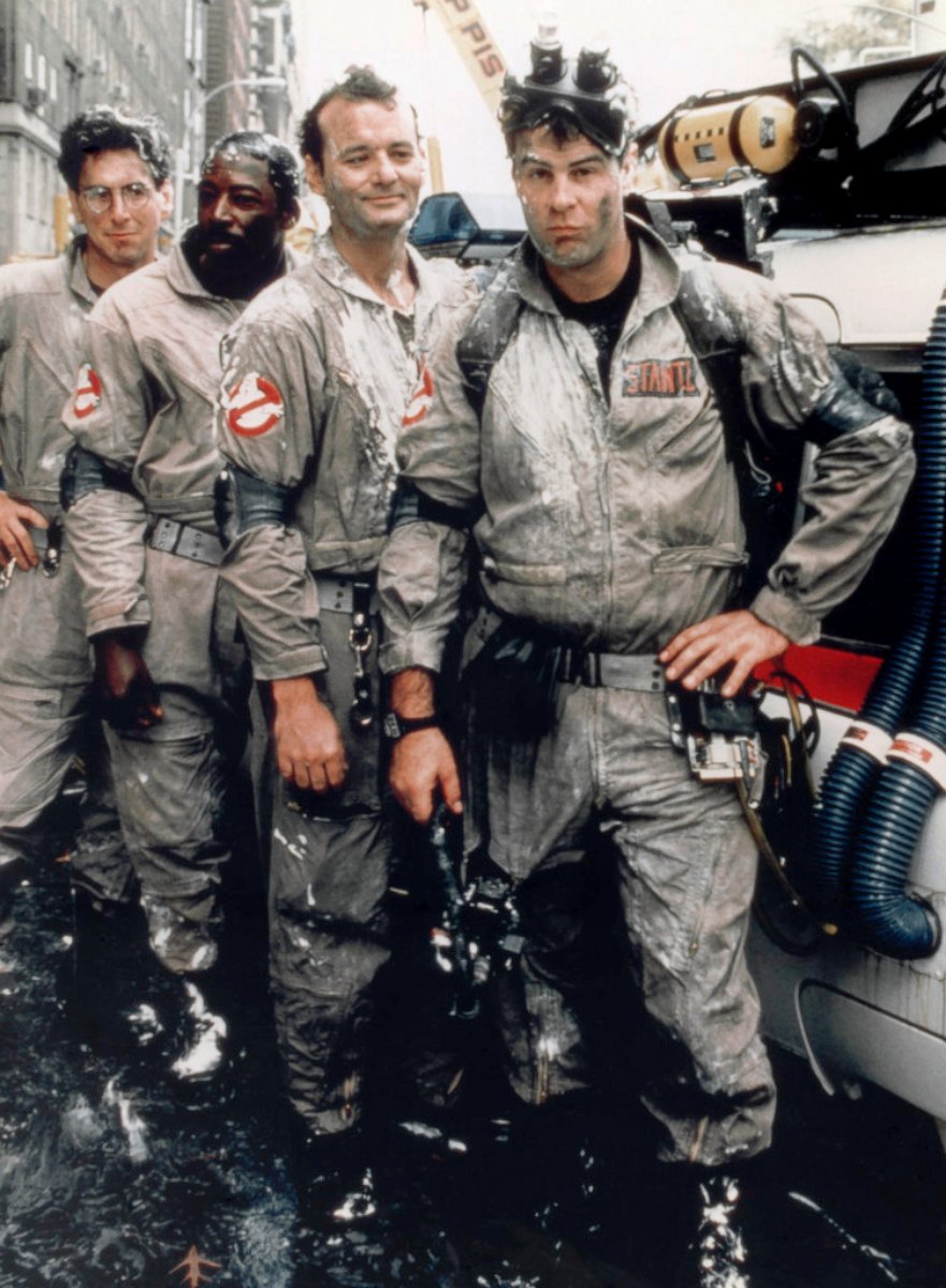 PHOTO: Cast of the movie 'Ghostbusters,' 1984.