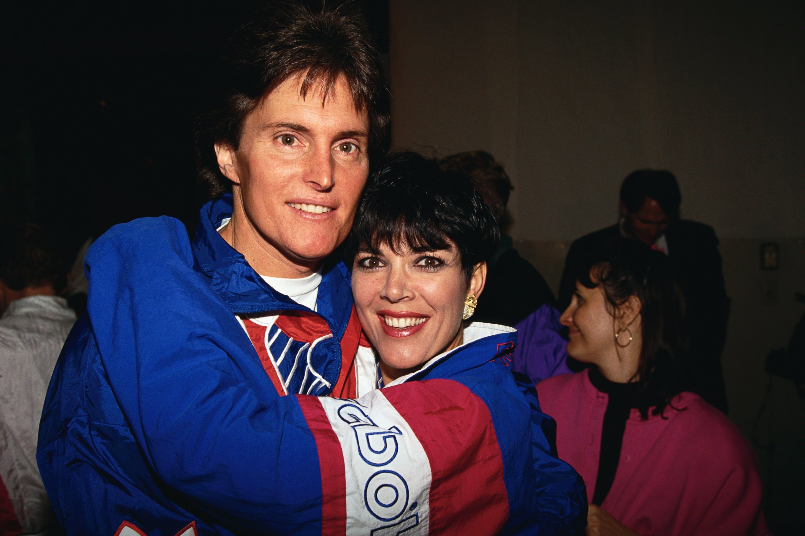 PHOTO: Bruce Jenner and Kris Jenner are seen in this Feb. 24, 1993 file photo during a President's Council on Physical Fitness and Sports event.