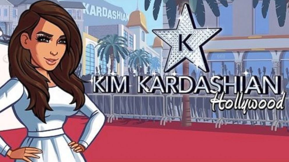 The mobile game "Kim Kardashian: Hollywood."