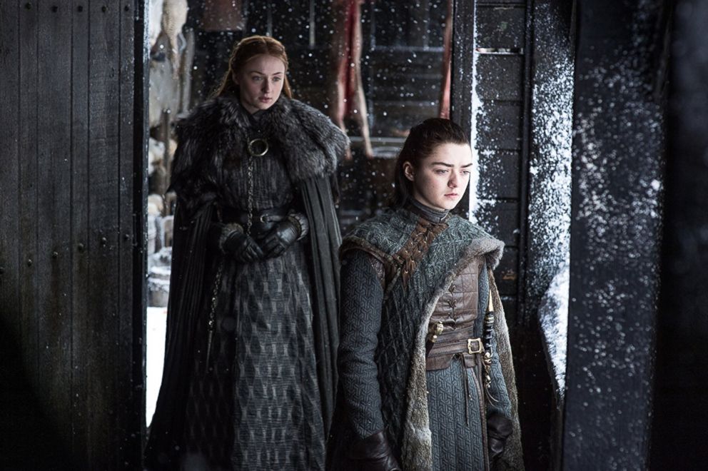 PHOTO: Sophie Turner and Maisie WIlliams in Season 7 of Game of Thrones.