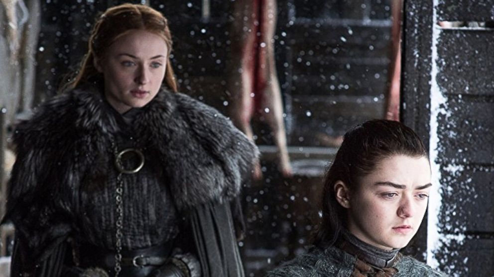 PHOTO: Sophie Turner and Maisie WIlliams in Season 7 of Game of Thrones.