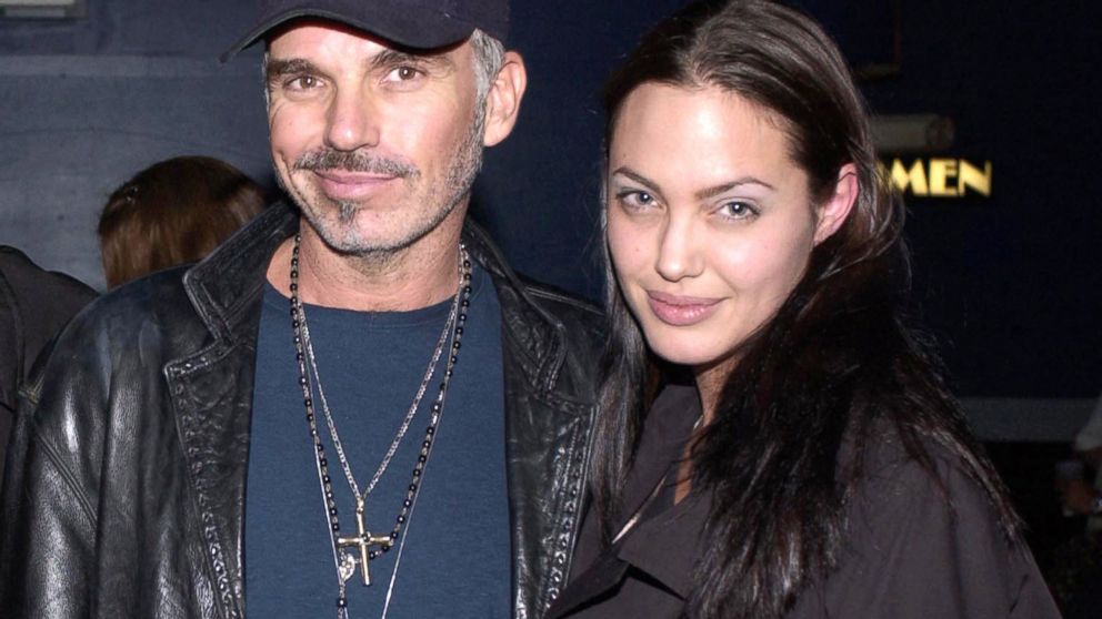 Billy Bob Thornton and Angelina Jolie are pictured on Oct. 27, 2001.  