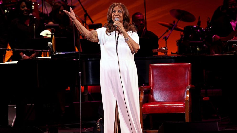 Aretha Franklin performs at the 2017 Bardavon Gala: An Evening With Aretha Franklin at the 1869 Bardavon Opera House, on March 12, 2017, in Poughkeepsie, New York.