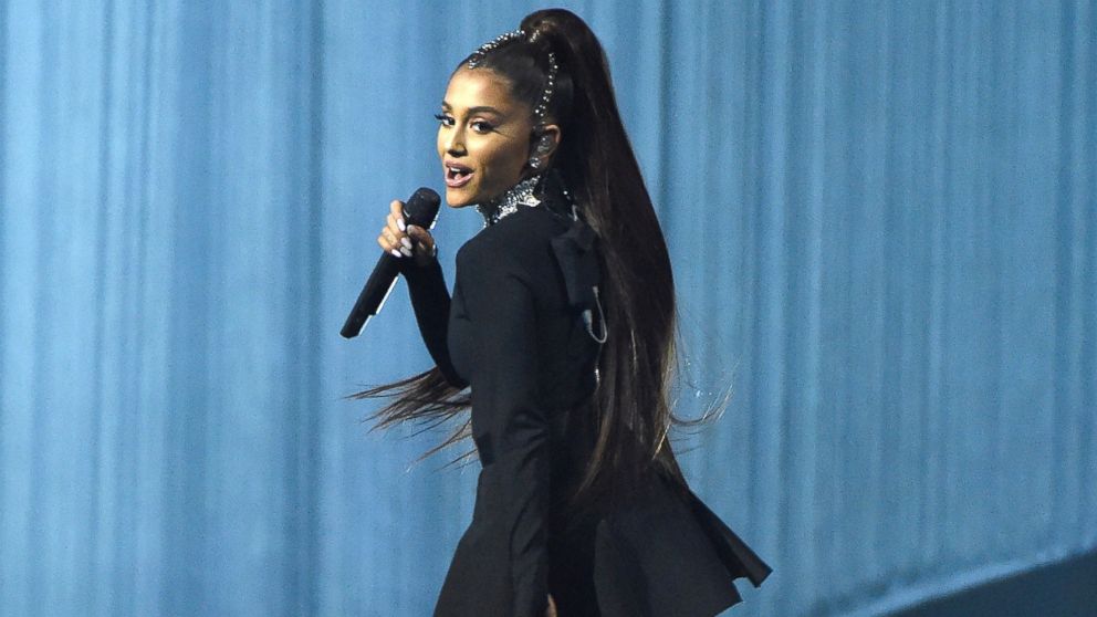 Ariana Grande performs onstage during her "Dangerous Woman" tour at Madison Square Garden, on Feb. 23, 2017, in New York City.  