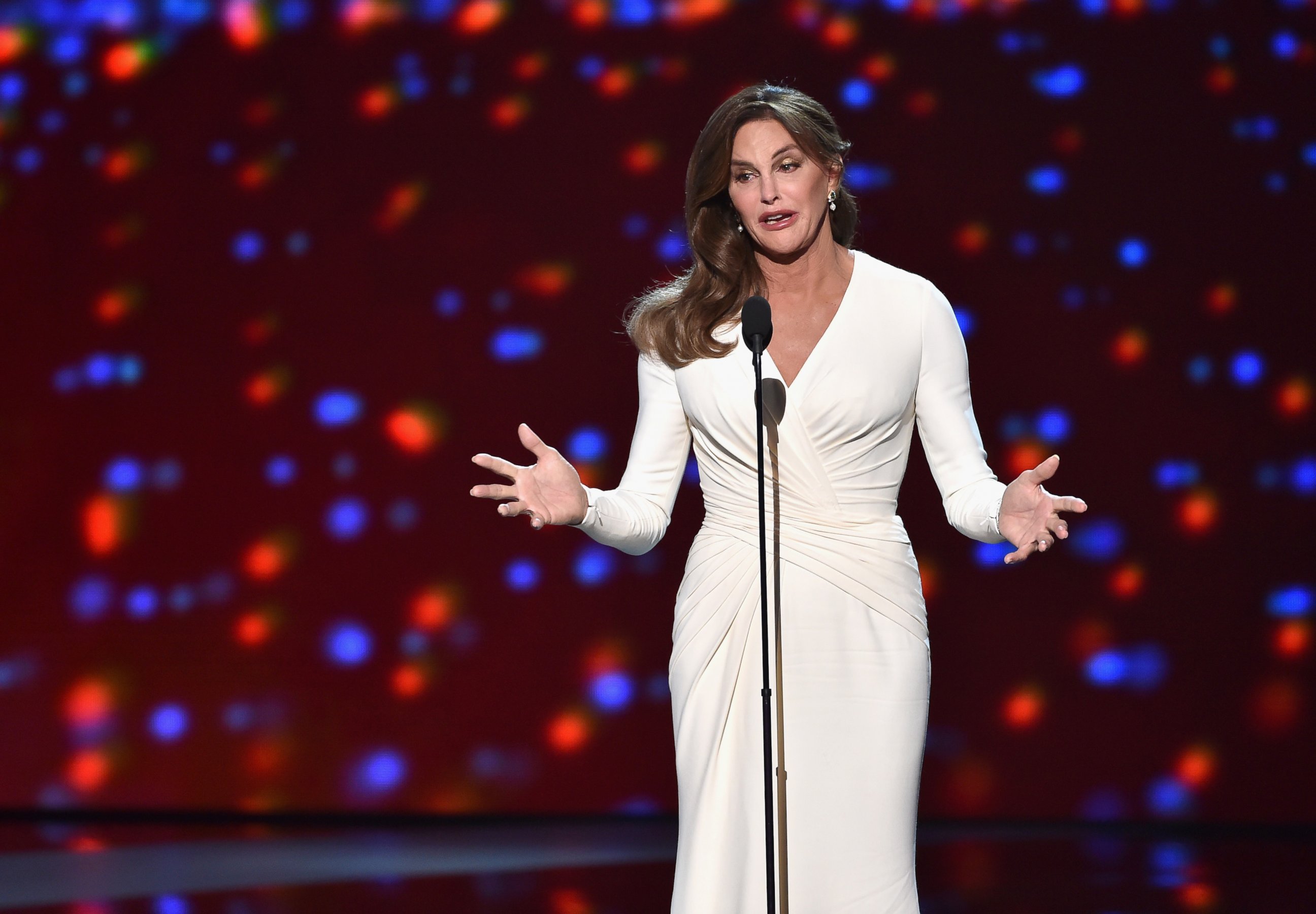PHOTO: Caitlyn Jenner accepts the Arthur Ashe Courage Award onstage during The 2015 ESPYS at Microsoft Theater on July 15, 2015 in Los Angeles, Calif.