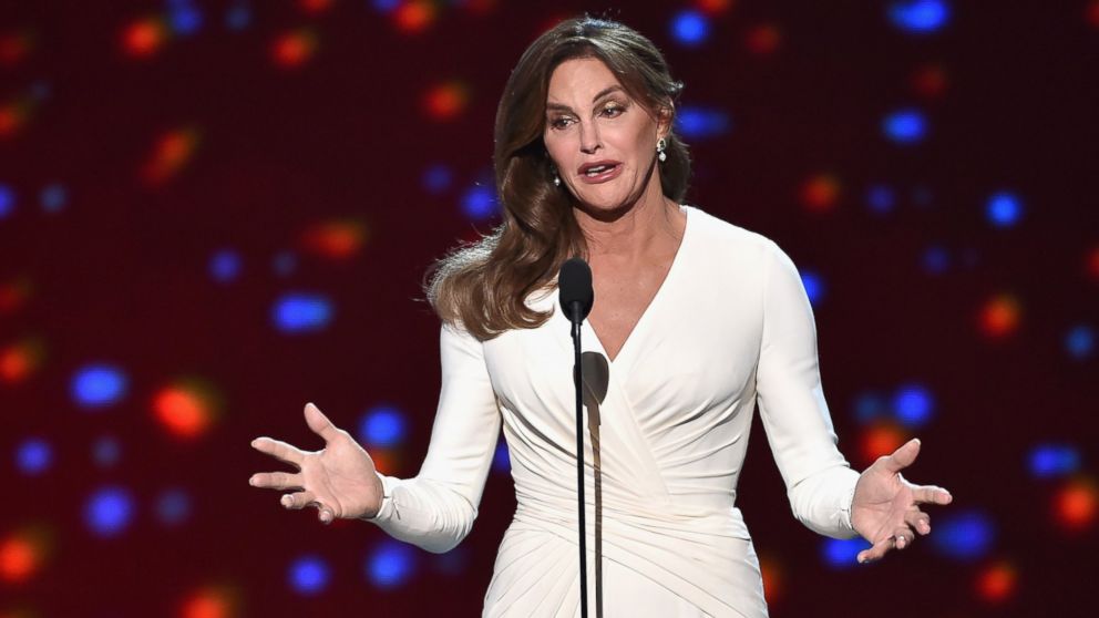 Caitlyn Jenner accepts the Arthur Ashe Courage Award onstage during The 2015 ESPYS at Microsoft Theater on July 15, 2015 in Los Angeles, Calif.