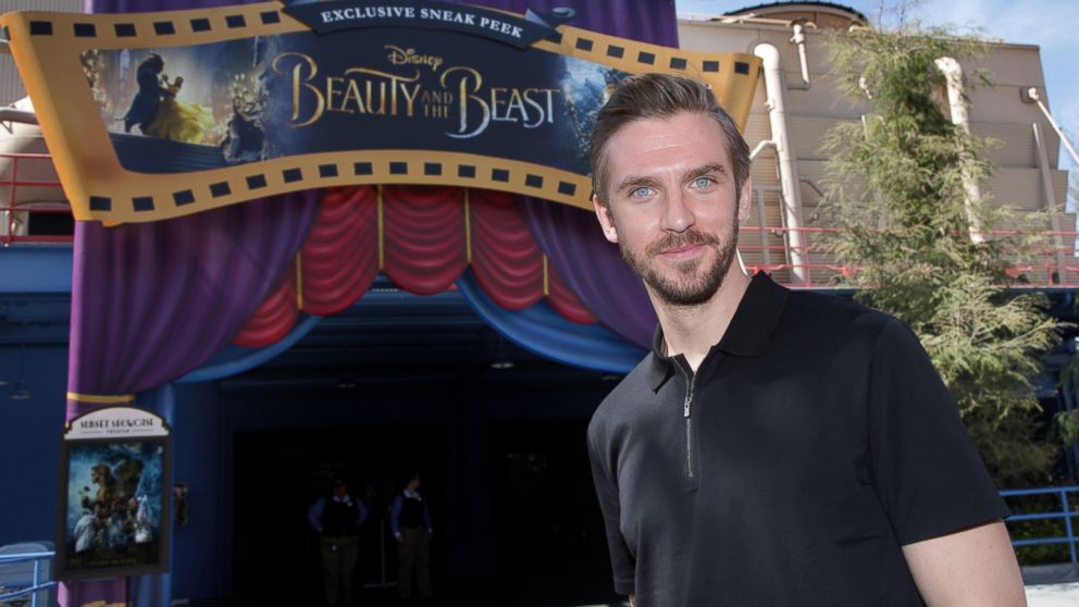PHOTO: In this handout photo provided by Disney Parks, "Beauty and the Beast" star Dan Stevens visits the film's sneak peek experience at Disney California Adventure park, on March 3, 2017, in Anaheim, Calif. 