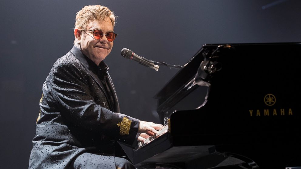 PHOTO: Elton John performs on stage at Save On Foods Memorial Centre, on March 11, 2017, in Victoria, Canada. 