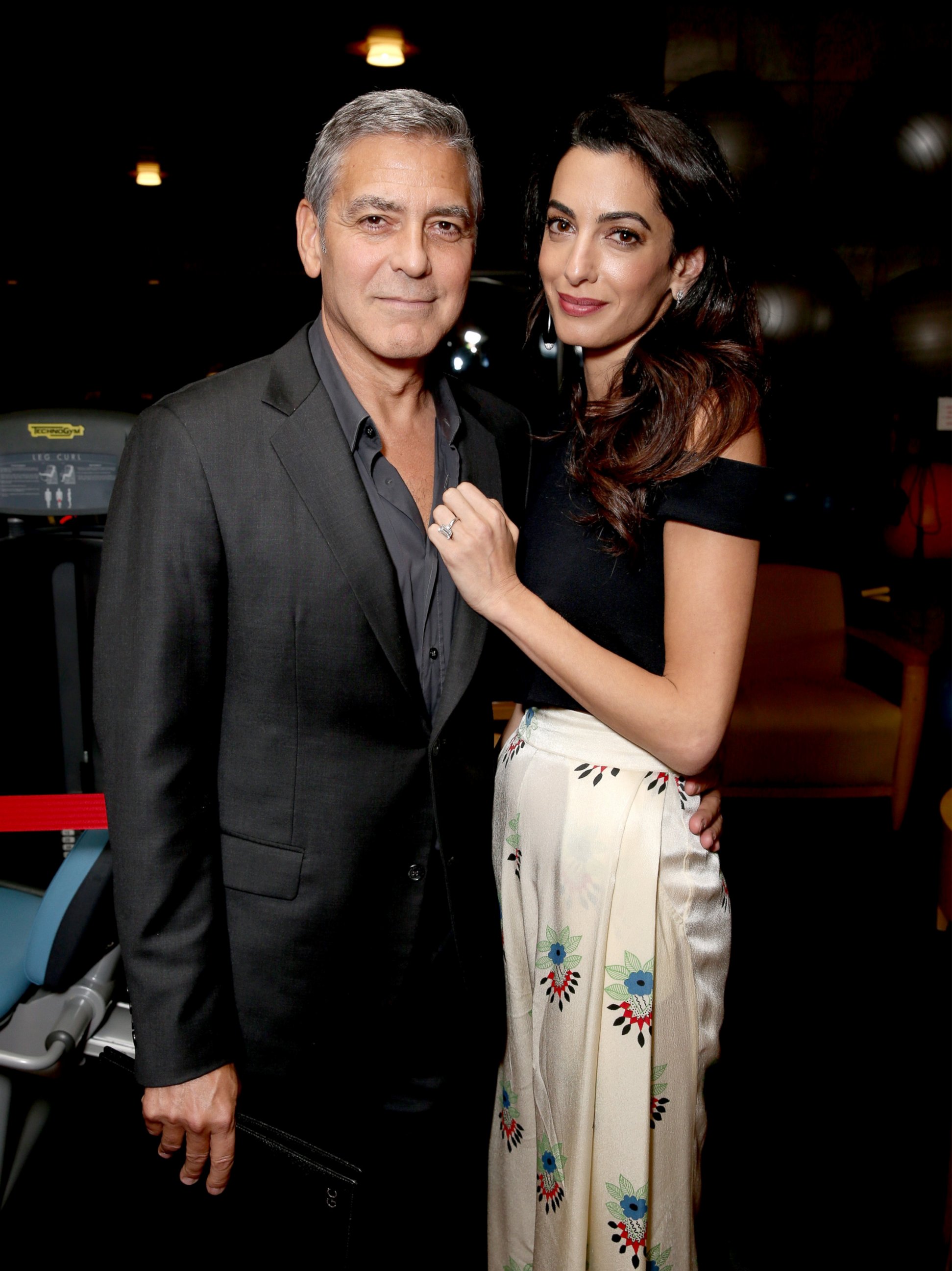 PHOTO: George Clooney and lawyer Amal Clooney attend the MPTF 95th anniversary celebration with "Hollywood's Night Under The Stars" at MPTF Wasserman Campus on Oct. 1, 2016 in Los Angeles.