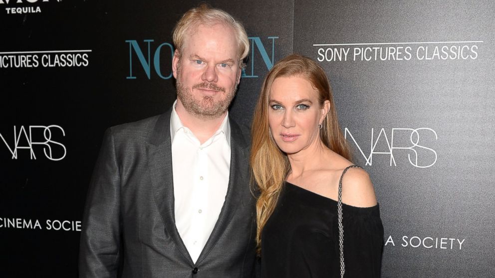 Jim Gaffigan and Jeannie Gaffigan attend a screening of Sony Pictures Classics' "Norman" hosted by The Cinema Society with NARS & AVION at the Whitby Hotel, on April 12, 2017, in New York City.  
