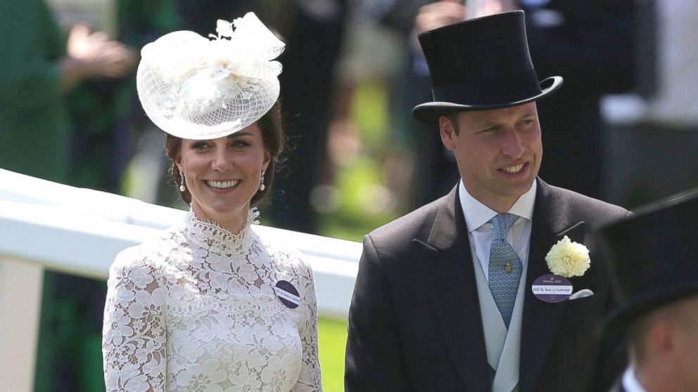 PHOTO: Britain's Catherine, Duchess of Cambridge and her husband Britain's Prince William, Duke of Cambridge, attend day one of the Royal Ascot horse racing meet, in Ascot, west of London, on June 20, 2017.