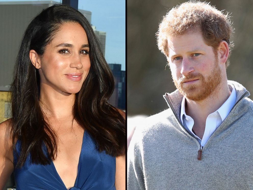 PHOTO: Actress Meghan Markle, left, and Prince Harry, right.  