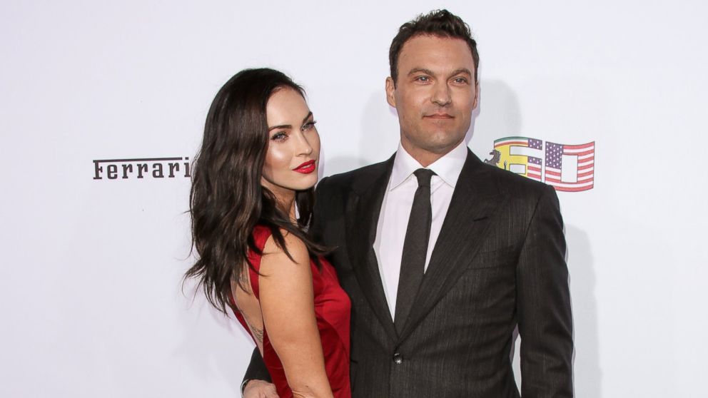 Actors Megan Fox and Brian Austin Green attend Ferrari's 60th Anniversary In The USA Gala at the Wallis Annenberg Center for the Performing Arts, Oct. 11, 2014, in Beverly Hills, California.