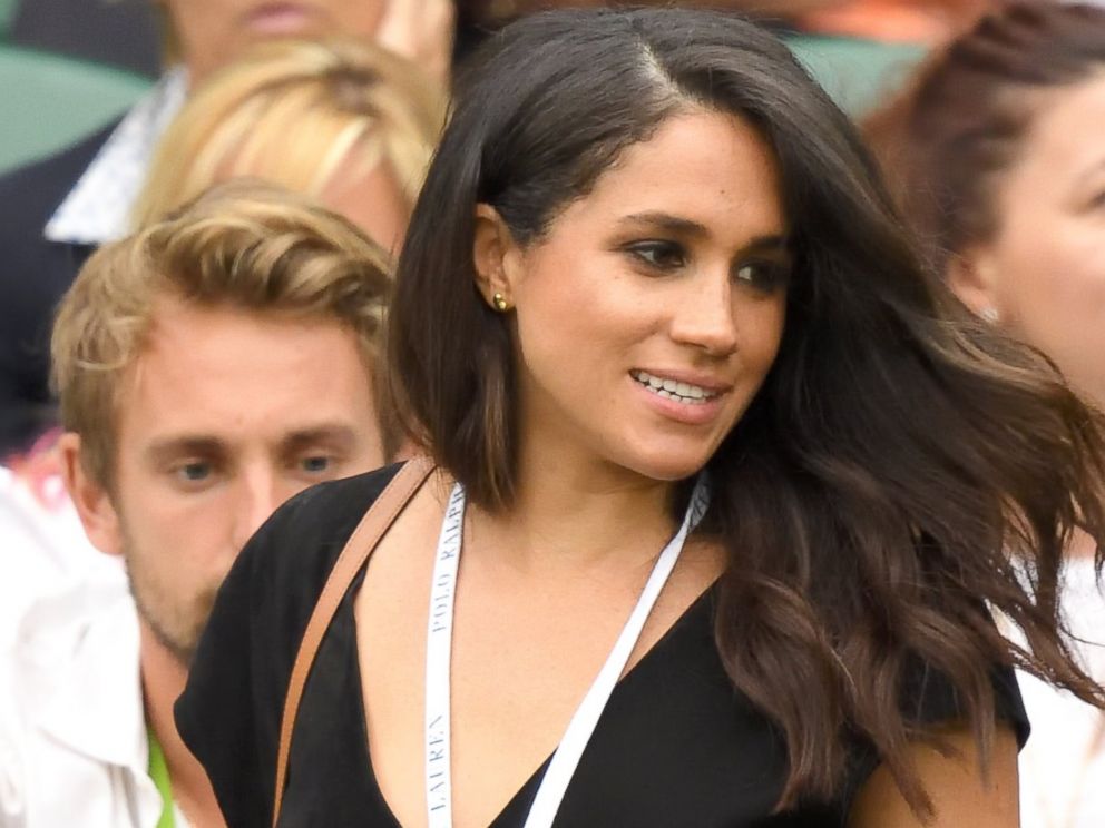 PHOTO: Meghan Markle at the Wimbledon Tennis Championships,July 04, 2016 in London, England.