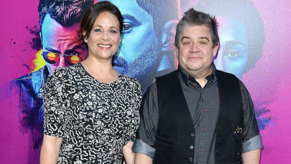 Meredith Salenger and Patton Oswalt arrive at the Premiere Of AMC's "Preacher" Season 2 at The Theatre at Ace Hotel, June 20, 2017, in Los Angeles.