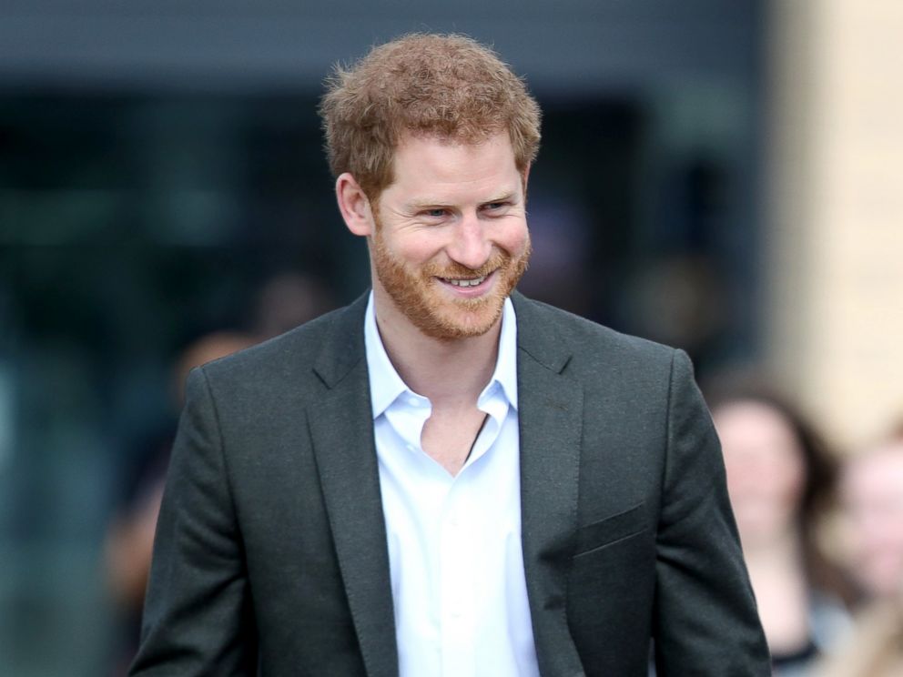 PHOTO: Prince Harry during a visit to Hamilton College, March 21, 2017, in Leicester, England.