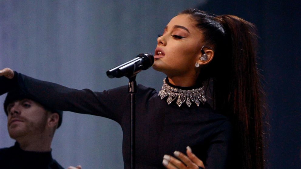Ariana Grande performs during the "Dangerous Woman" Tour Opener, Feb. 3, 2017, in Phoenix, Ariz.  