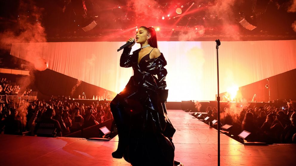 Ariana Grande performs during the "Dangerous Woman" Tour Opener on Feb. 3, 2017, in Phoenix, Ariz.  