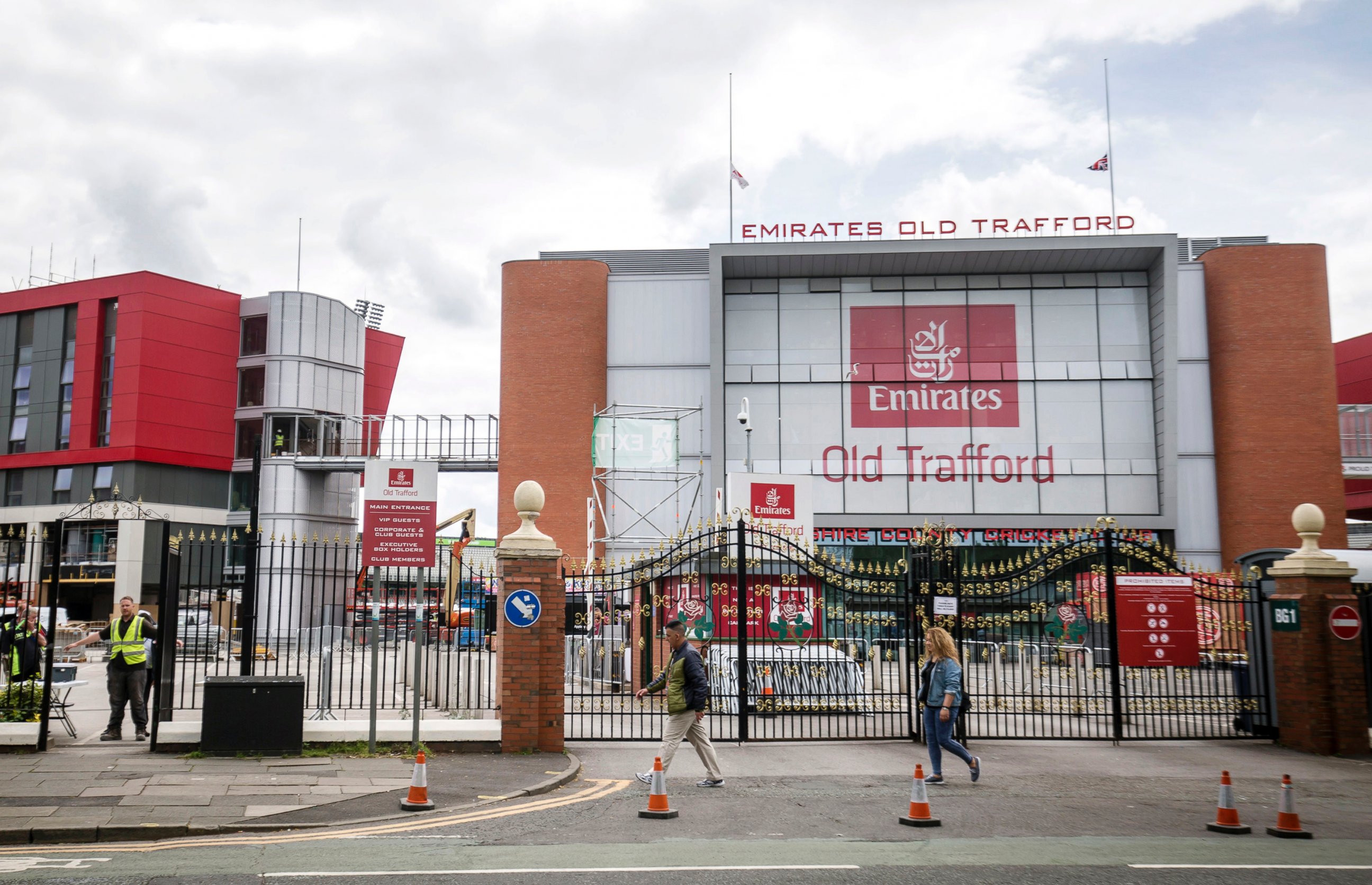 PHOTO: The Emirates Old Trafford cricket ground ahead of Ariana Grande's concert, in Manchester, England, June 1, 2017. 