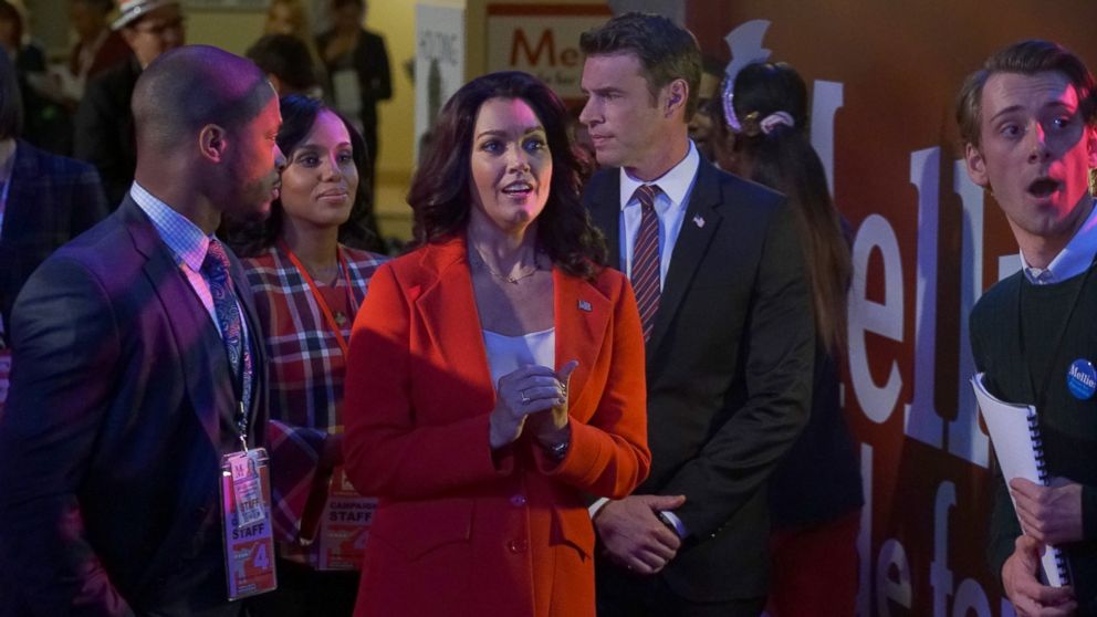 Bellamy Young is seen here in a scene from "Scandal."