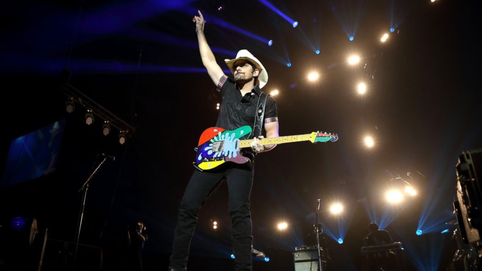 Brad Paisley performs on March 10, 2017, in London. 