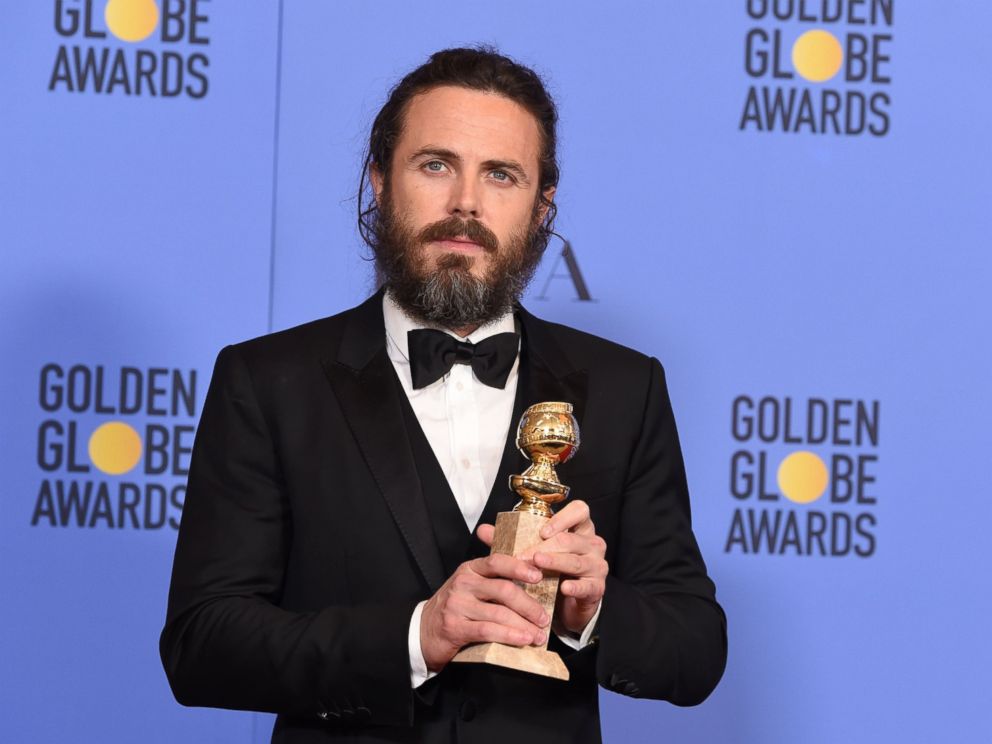 PHOTO: Casey Affleck poses in the press room at the 74th Annual Golden Globe Awards held at the Beverly Hilton Hotel, Jan. 8, 2017.
