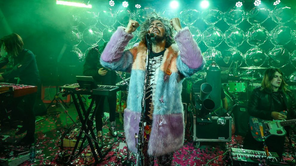 Wayne Coyne, lead singer of the Flaming Lips, performs during The Now At The Aspen Art Museum, Dec. 28, 2016, in Aspen, Colorado.