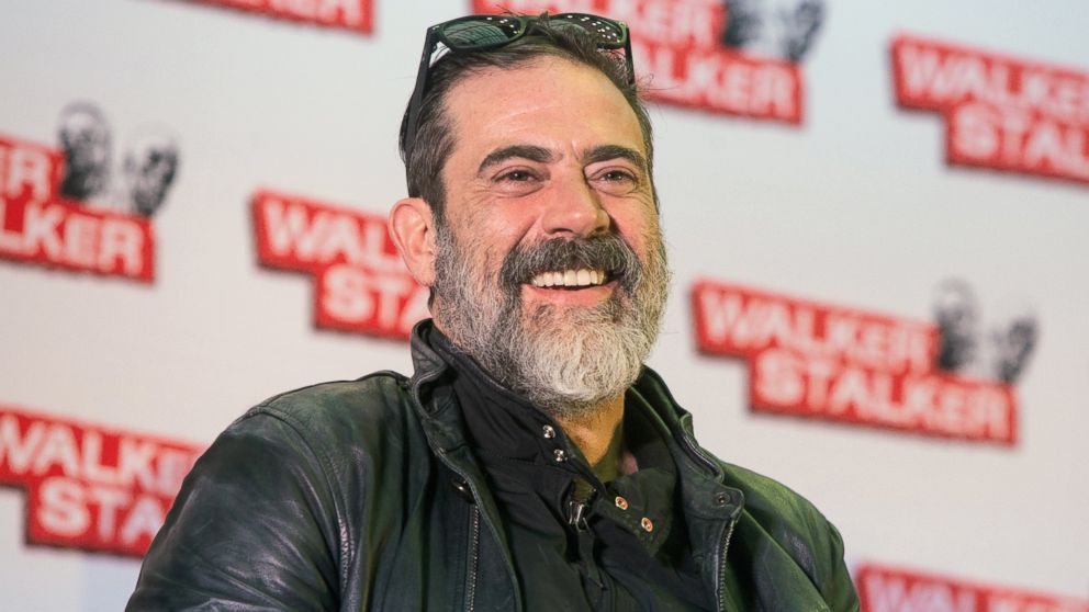 PHOTO: Jeffrey Dean Morgan takes part in a panel on day two of the 'Walker Stalker' convention at London Olympia, March 5, 2017 in London. 
