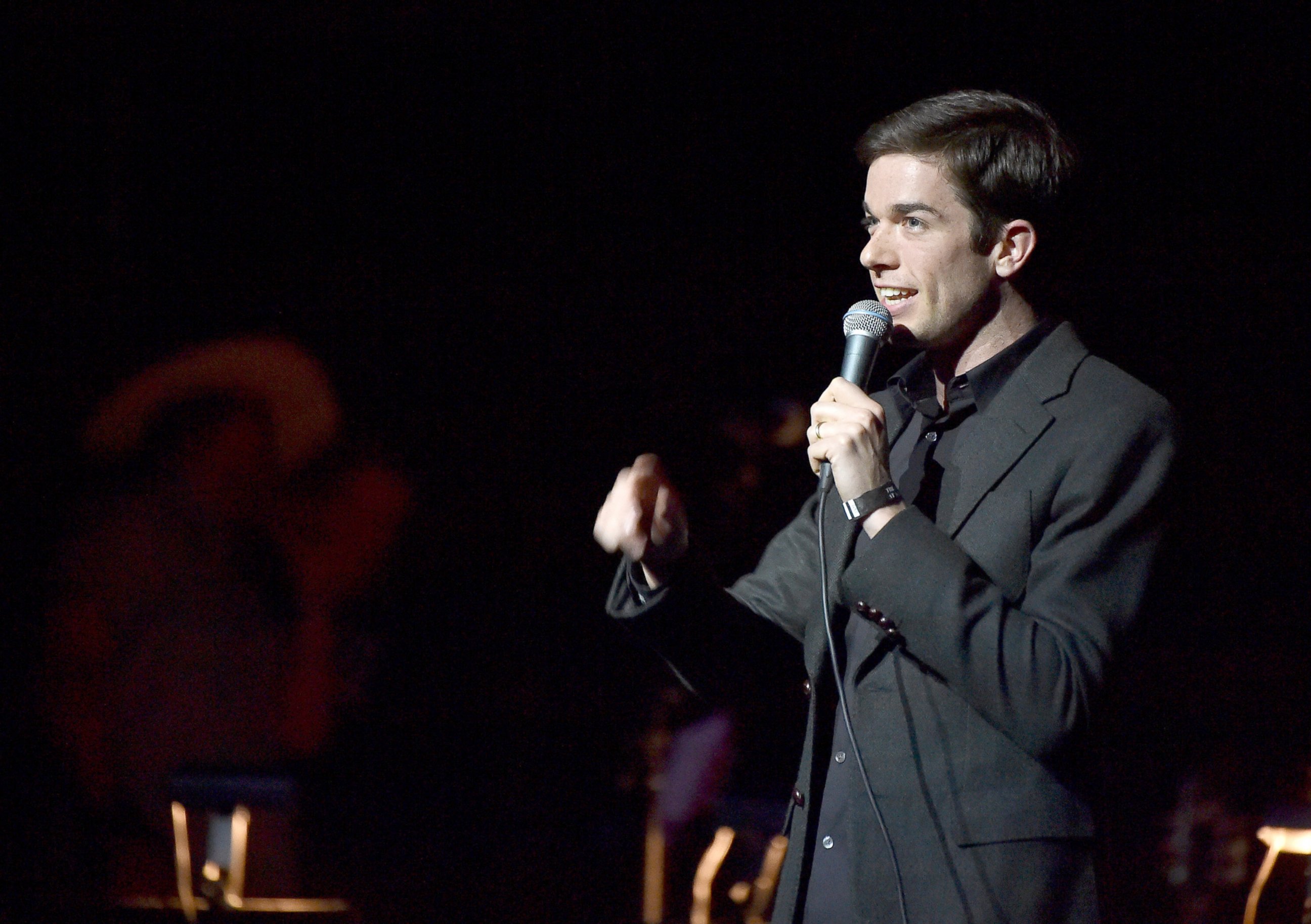 PHOTO: John Mulaney performs onstage during The David Lynch Foundation's DLF Live Celebration of the 60th Anniversary of Allen Ginsberg's "HOWL" with Music, Words, and Funny People at The Theatre at Ace Hotel, April 7, 2015, in Los Angeles.