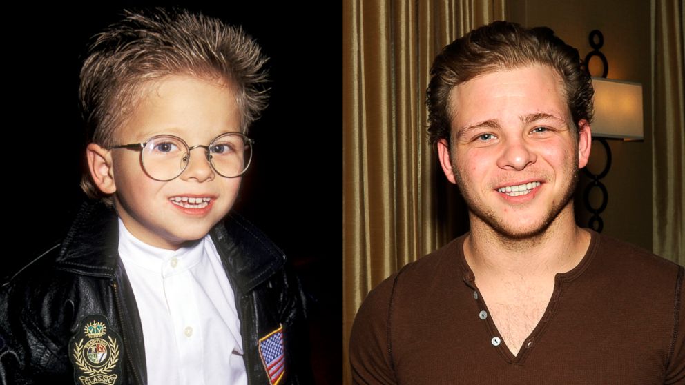 Johnathan Lipnicki is seen here in 1996 and in 2016.