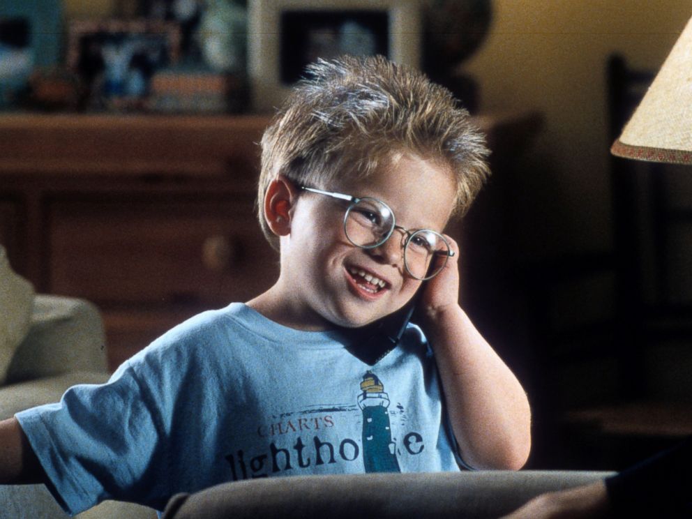 PHOTO: Jonathan Lipnicki talks on a phone in a scene from the film "Jerry Maguire," in 1996.