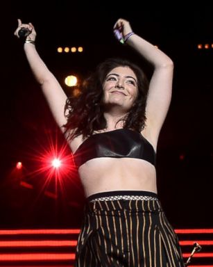 PHOTO: Lorde performs onstage during the Disclosure show on day 2 of the 2016 Coachella Valley Music & Arts Festival Weekend, April 16, 2016, in Indio, California.