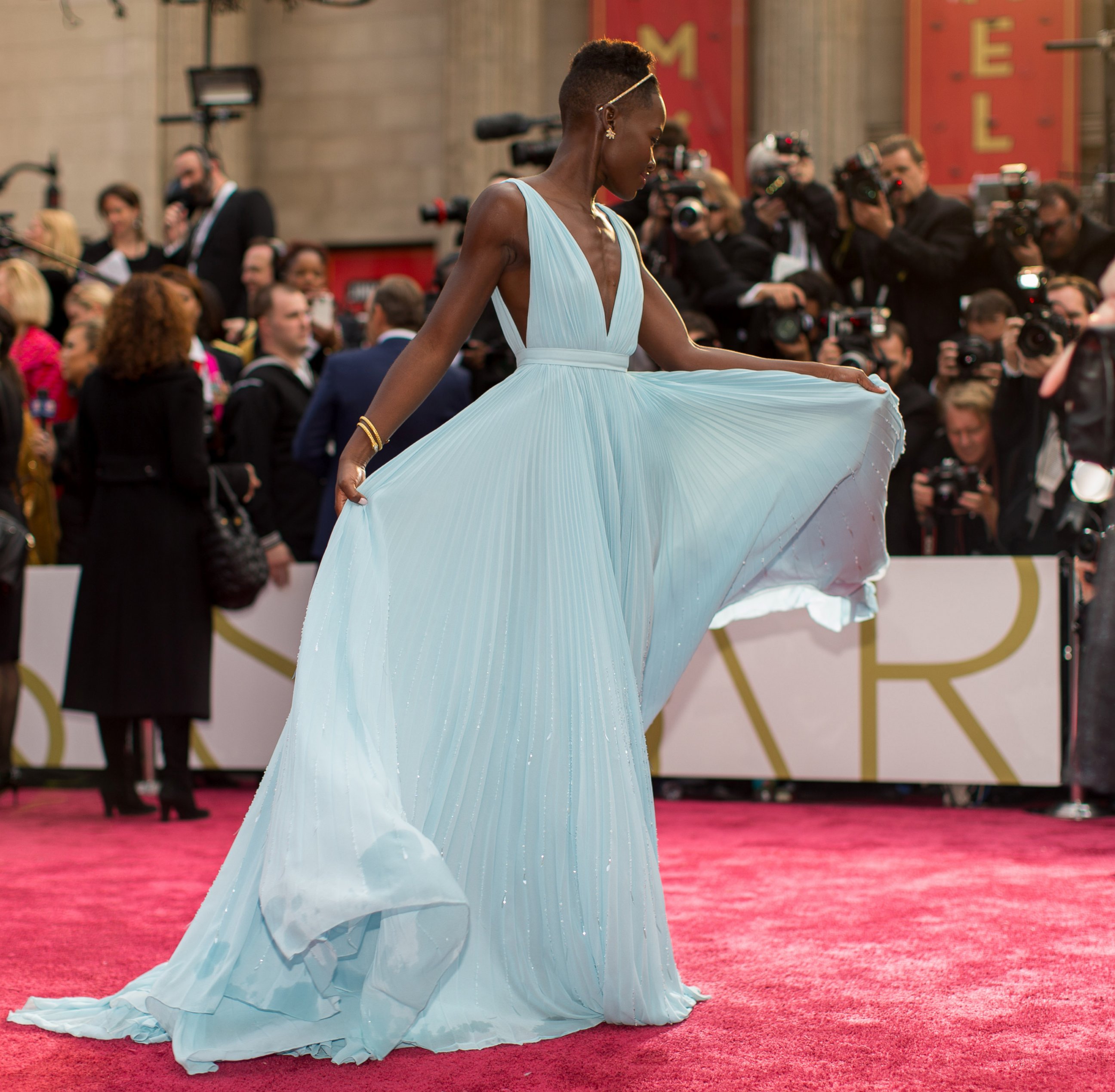 PHOTO: Lupita Nyong'o attends the Oscars at Hollywood & Highland Center, March 2, 2014 in Hollywood, California.