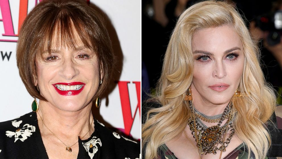 Patti LuPone at the photocall for the new play "War Paint" at The Algonquin Hotel, Feb. 21, 2017, in New York City. Madonna attends the "Rei Kawakubo/Comme des Garcons: Art Of The In-Between" Costume Institute Gala at Metropolitan Museum of Art, May 1, 2017, in New York City.