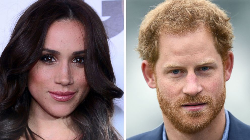 Meghan Markle and Prince Harry are seen here.