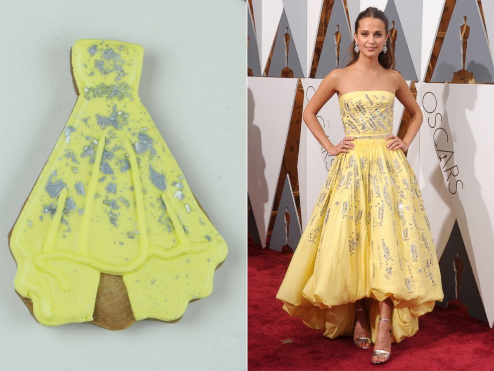 PHOTO: YouTuber turns celeb's Oscar dresses into cookies.