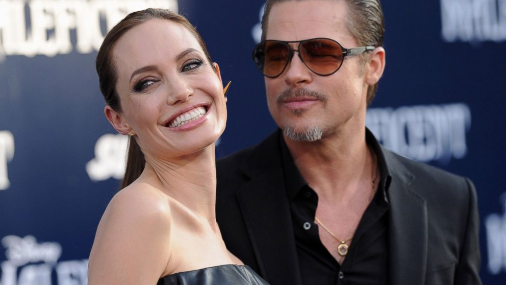 PHOTO: Actors Angelina Jolie and Brad Pitt arrive at the World Premiere of Disney's 'Maleficent' at the El Capitan Theatre, May 28, 2014, in Hollywood, Calif. 
