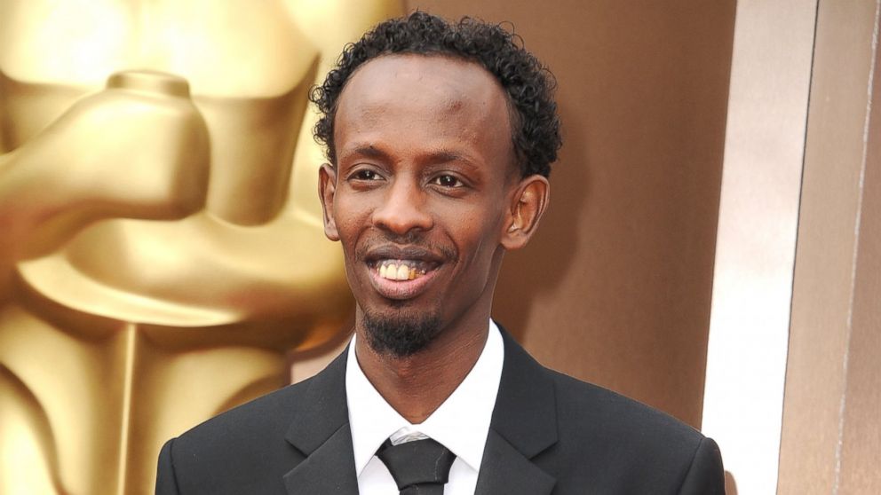 Barkhad Abdi arrives at the 86th Annual Academy Awards at Hollywood & Highland Center on March 2, 2014.